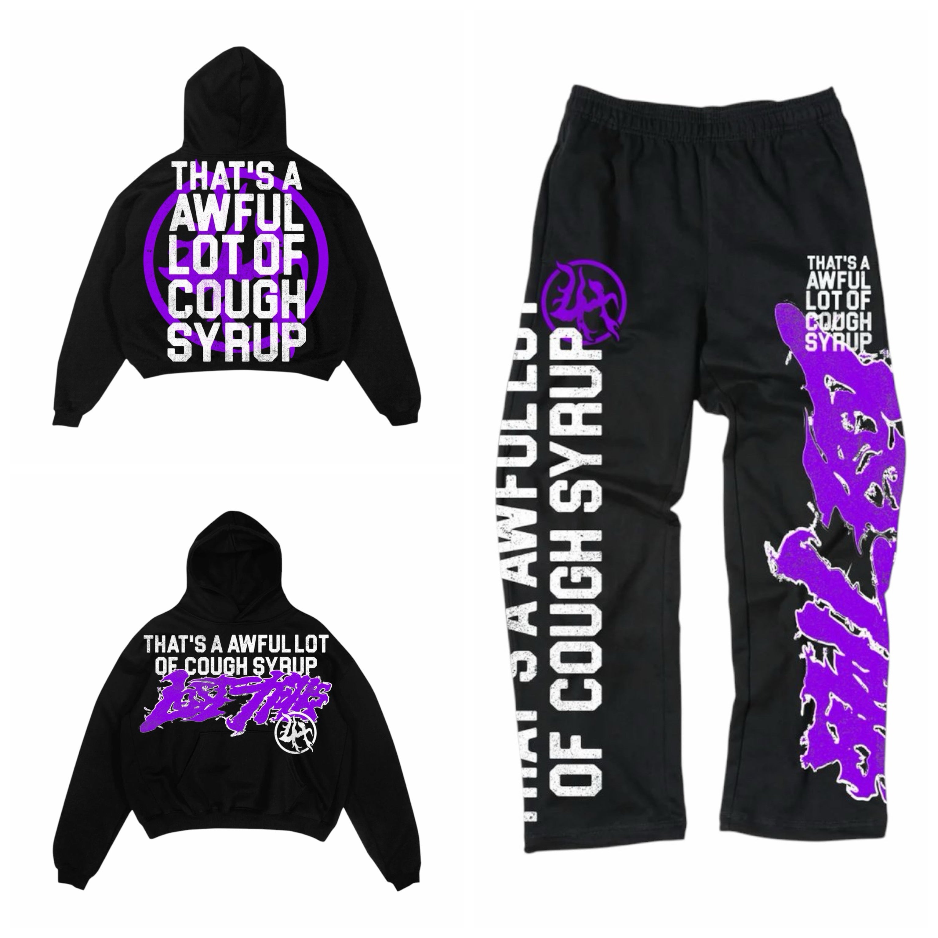 LOST HILLS: Cough Syrup Sweatsuit